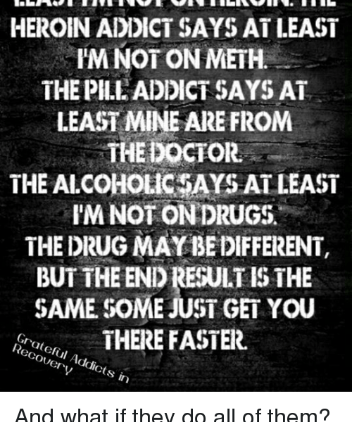 This image portrays I am Chrystal meth I thought I told you so by Addiction Poetry.